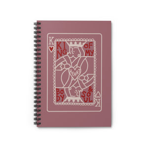 
                
                    Load image into Gallery viewer, King Of My Heart Spiral Notebook - Ruled Line
                
            