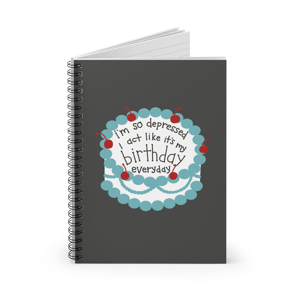 Birthday Everyday Spiral Notebook - Ruled Line