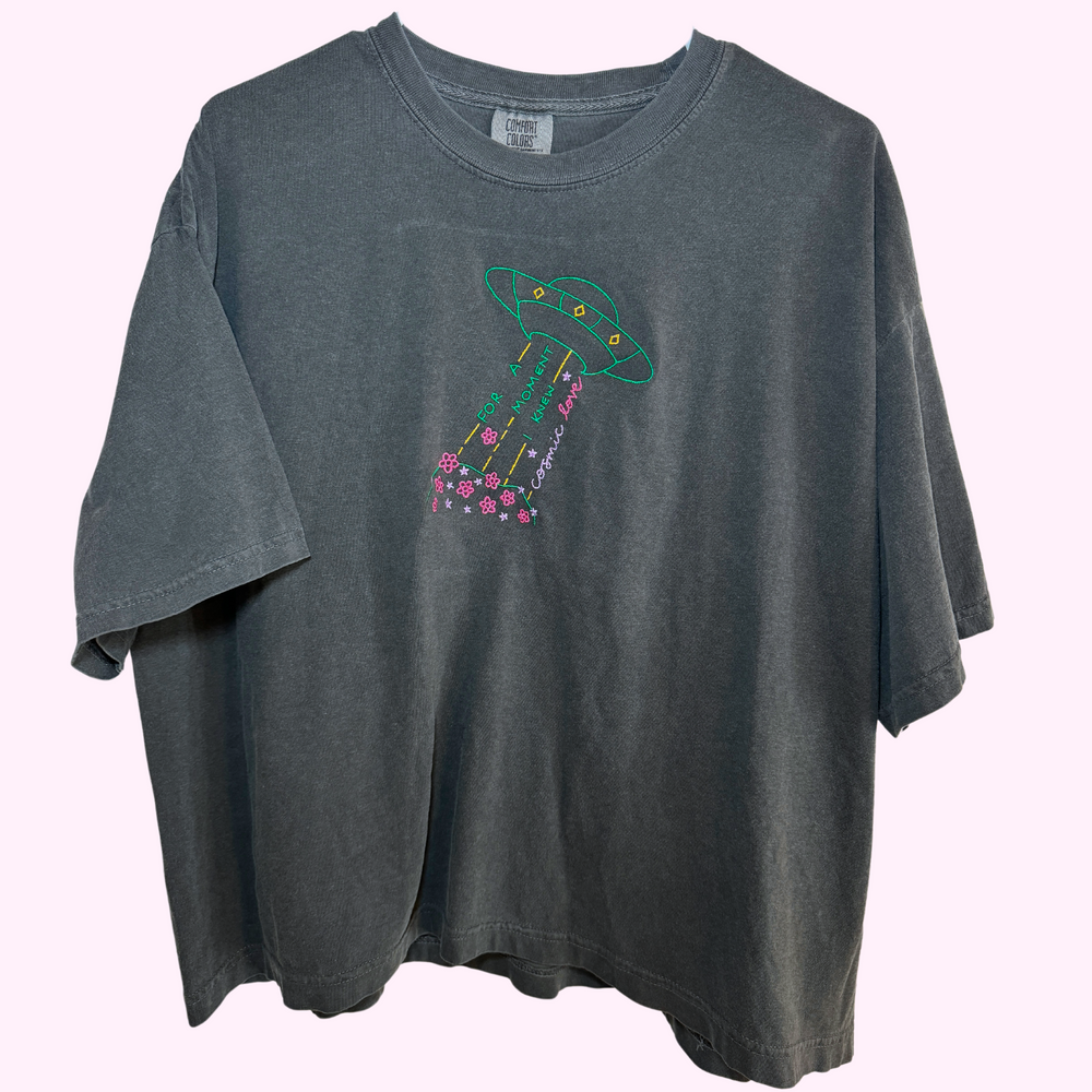 Cosmic Love Embroidered Boxy Tee