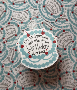 Birthday Everyday Sticker