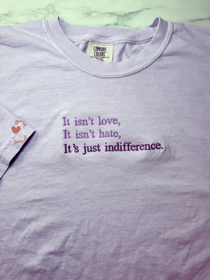 Indifference Embroidered Boxy Tee