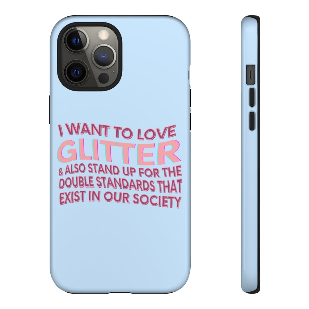 Love Glitter Phone Case