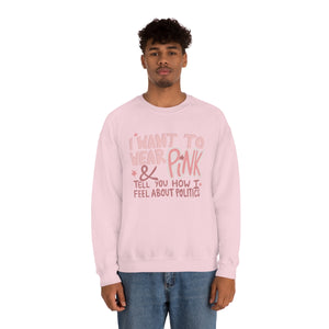 
                
                    Load image into Gallery viewer, Wear Pink Crewneck Sweatshirt
                
            