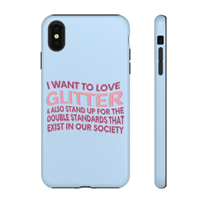 
                
                    Load image into Gallery viewer, Love Glitter Phone Case
                
            